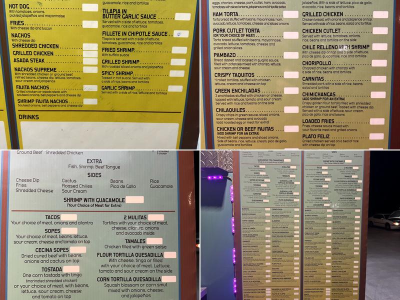 El Dorado Food Truck #2 Menu