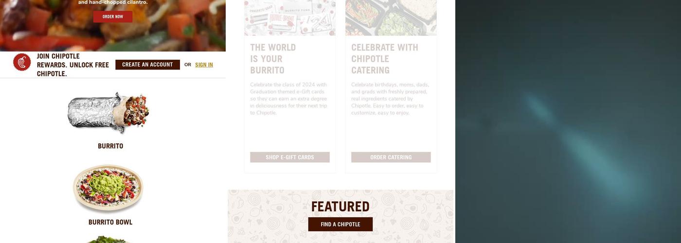 Chipotle Mexican Grill Menu