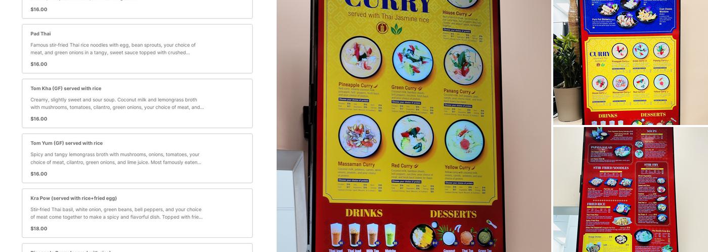 Little Thai Kitchen Menu