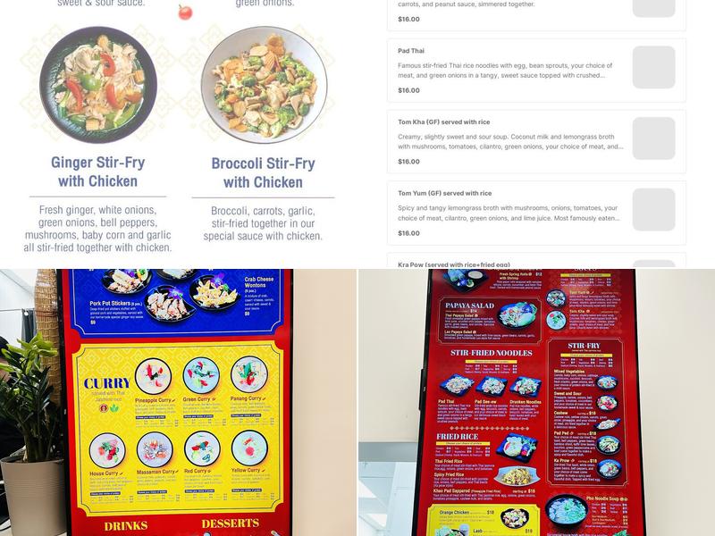 Little Thai Kitchen Menu