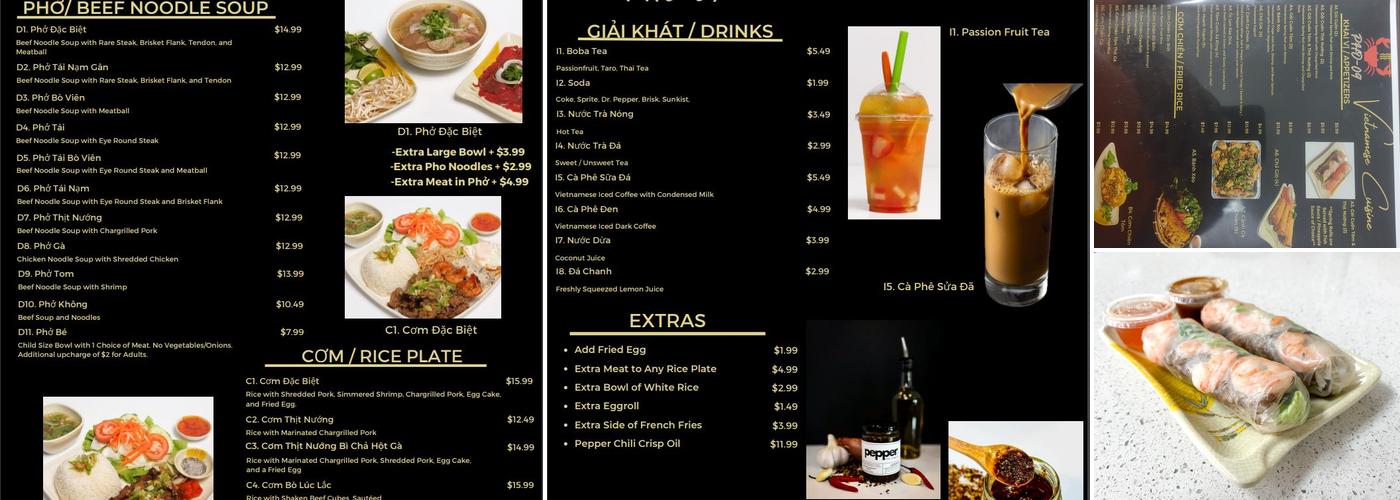 Pho-09 Menu