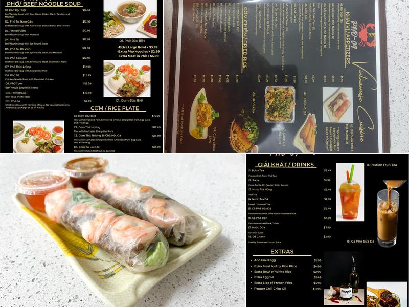 Pho-09 Menu