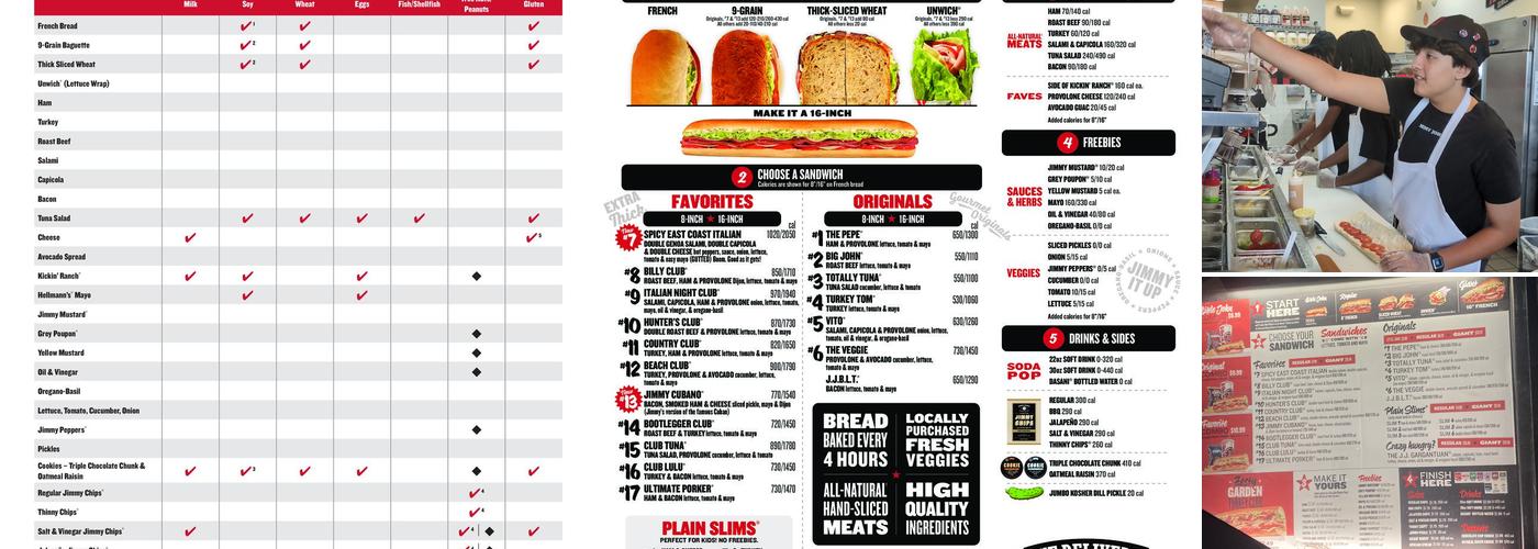 Jimmy John's Menu