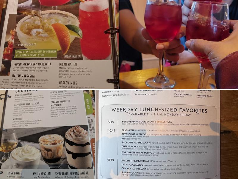 Olive Garden Italian Restaurant Menu