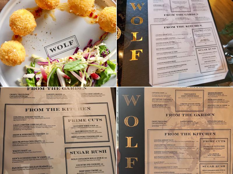 Wolf by Vanderpump Menu