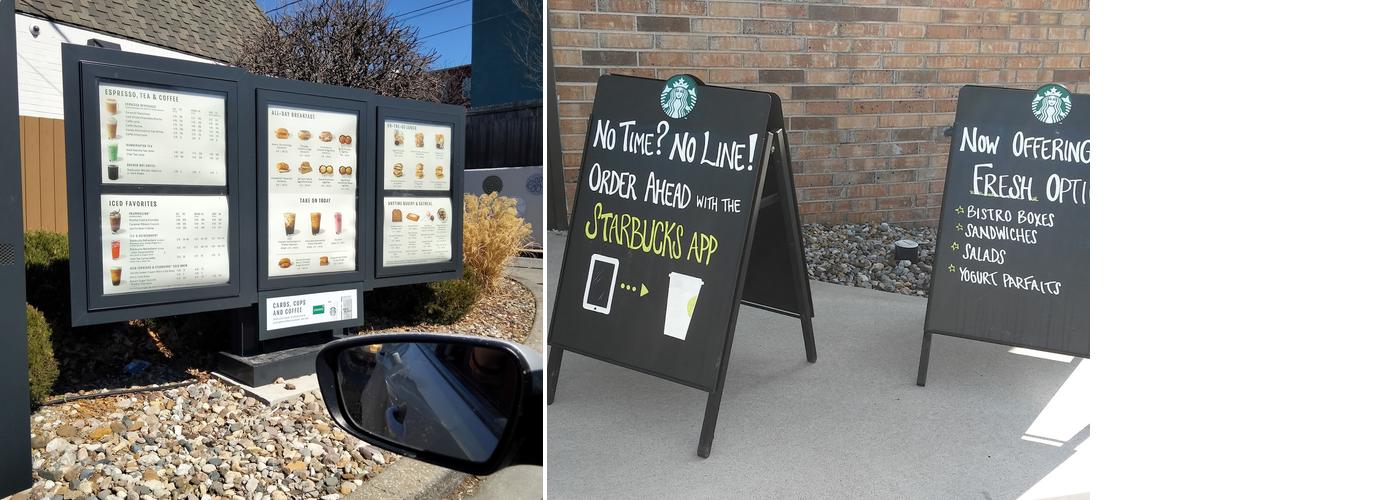 Starbucks Coffee Company Menu