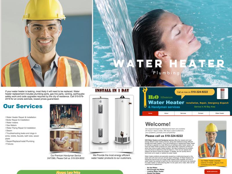 H2O Water Heaters and Handyman service