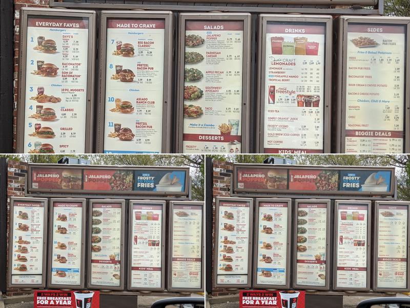 Wendy's Menu