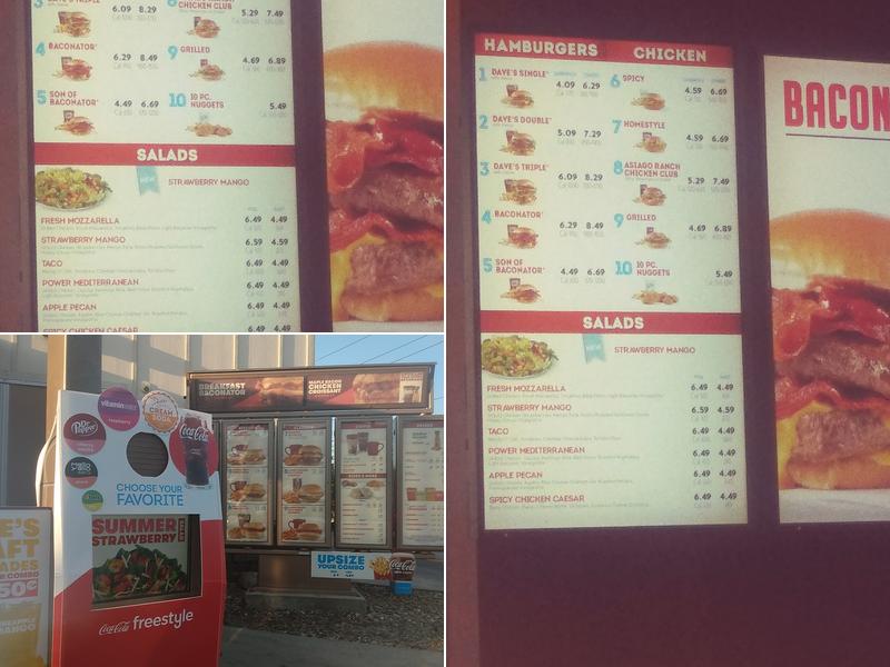 Wendy's Menu