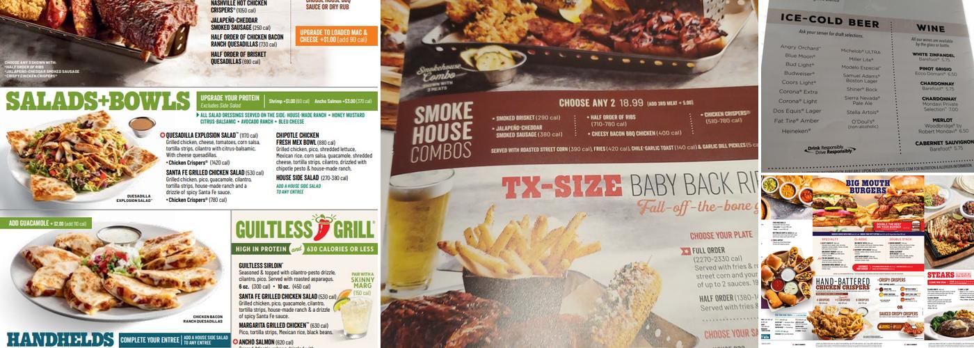 Chili's Grill & Bar Menu