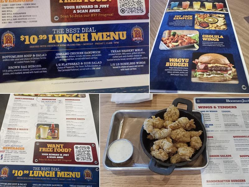 BoomerJack's Grill Menu
