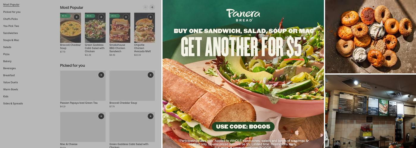Panera Bread Menu