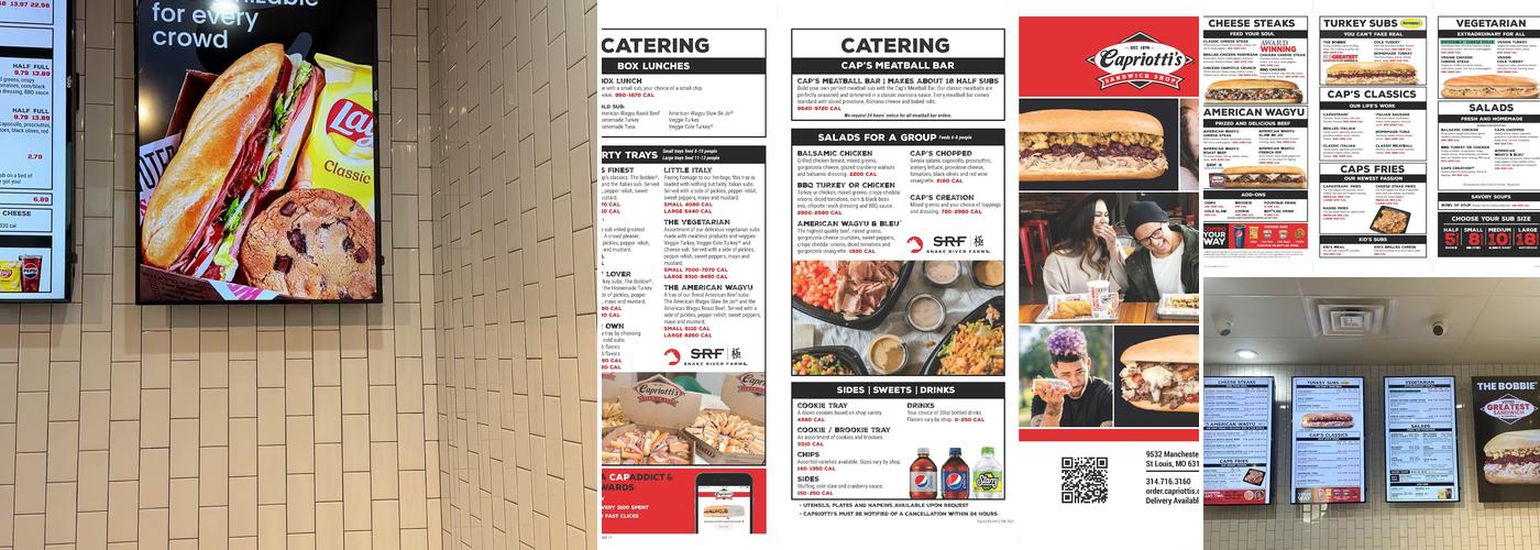 Capriotti's Sandwich Shop Menu