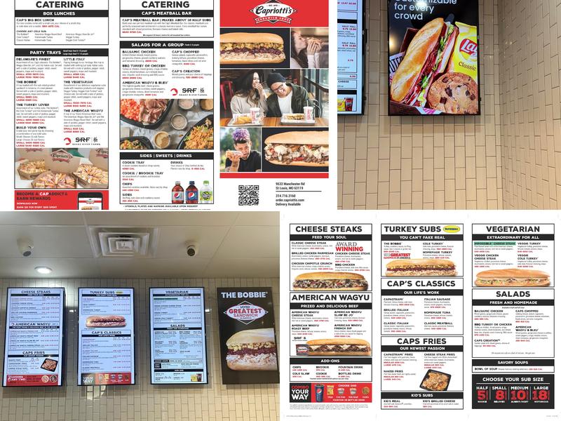 Capriotti's Sandwich Shop Menu