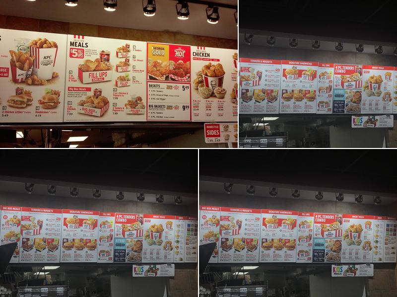 KFC Menu