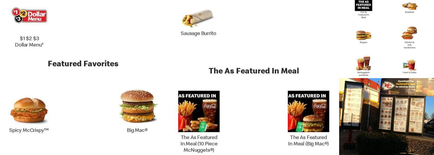 McDonald's Menu