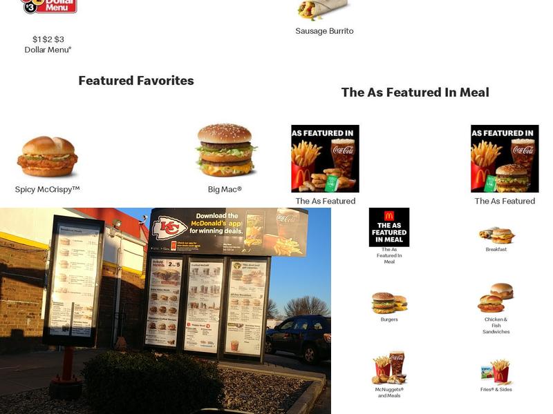 McDonald's Menu