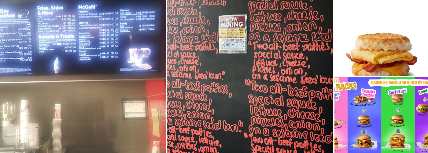 McDonald's Menu