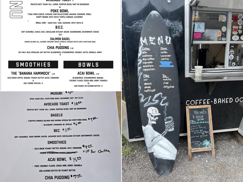 Dead Low Cafe Menu