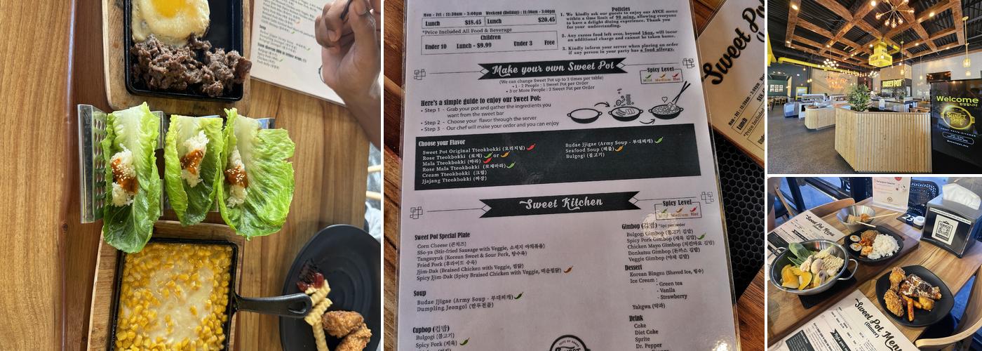 Sweet Pot K-kitchen AYCE Menu