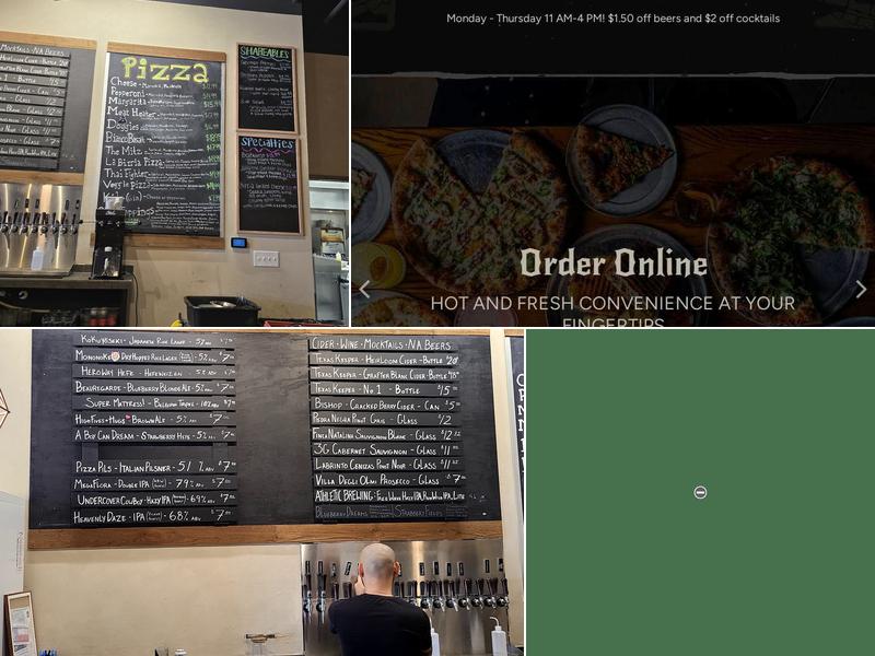 Obsidian Brewery Menu