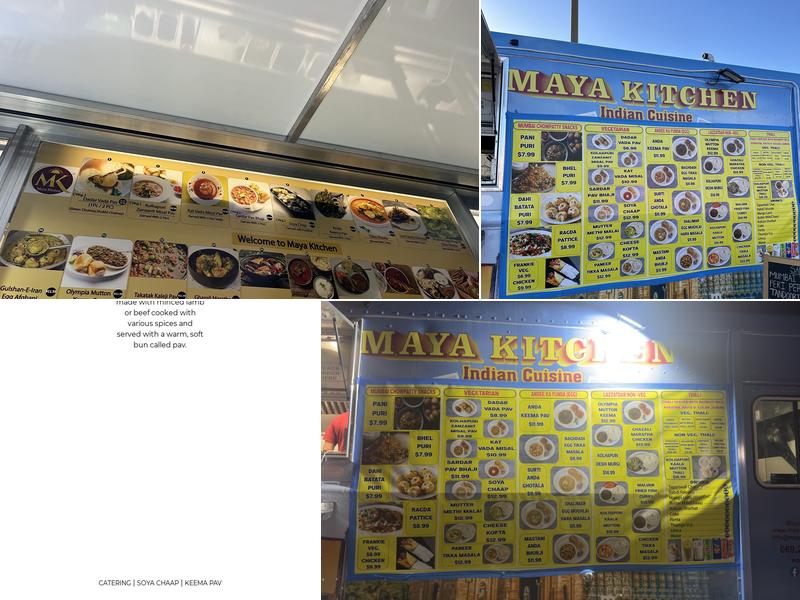 Maya Kitchen Menu