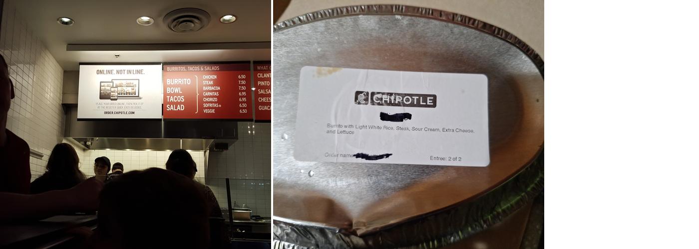 Chipotle Mexican Grill Menu