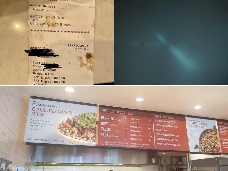 Chipotle Mexican Grill Menu