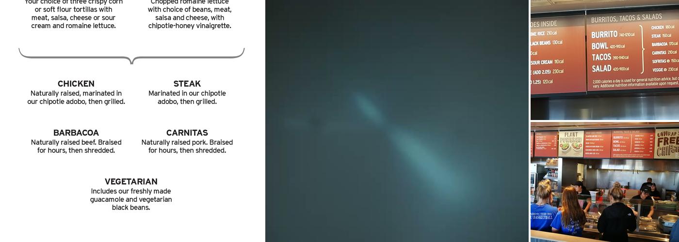 Chipotle Mexican Grill Menu