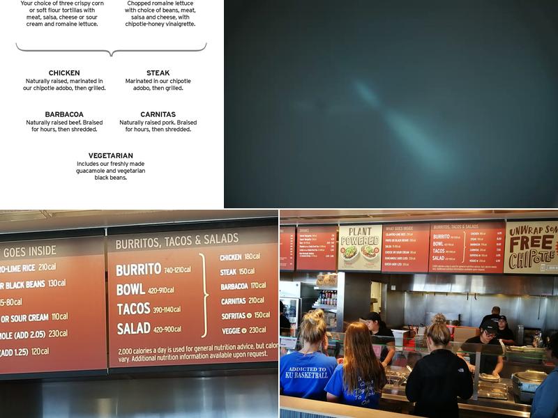 Chipotle Mexican Grill Menu