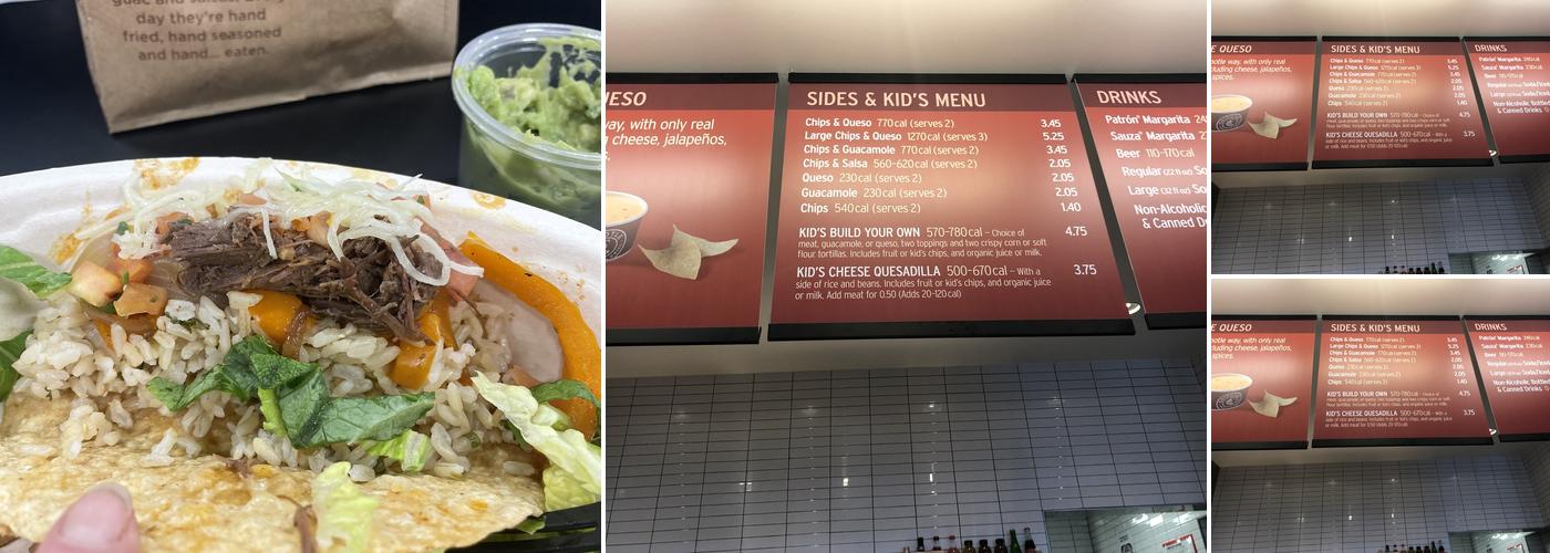 Chipotle Mexican Grill Menu