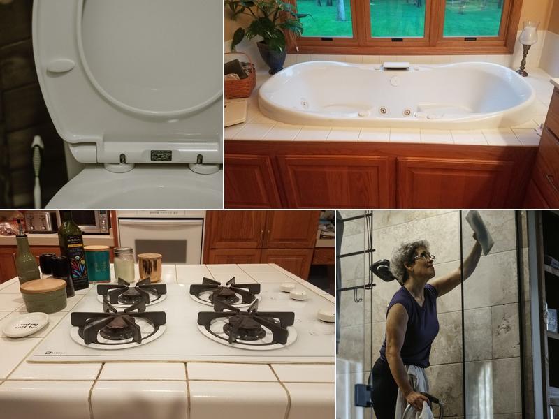 One Woman a Mop and a Broom