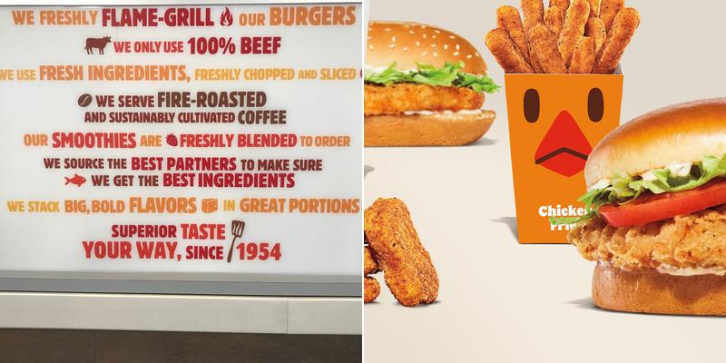 Burger King Menu