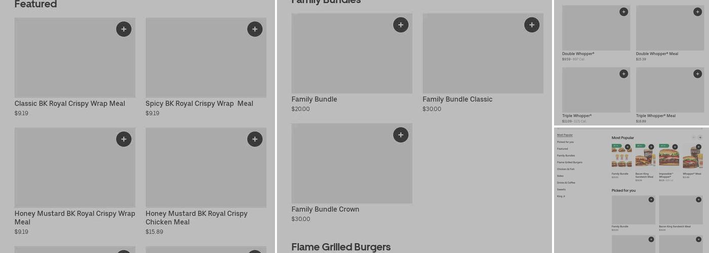 Burger King Menu