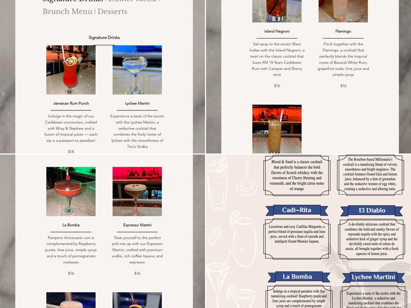 Cross Road Brooklyn Menu