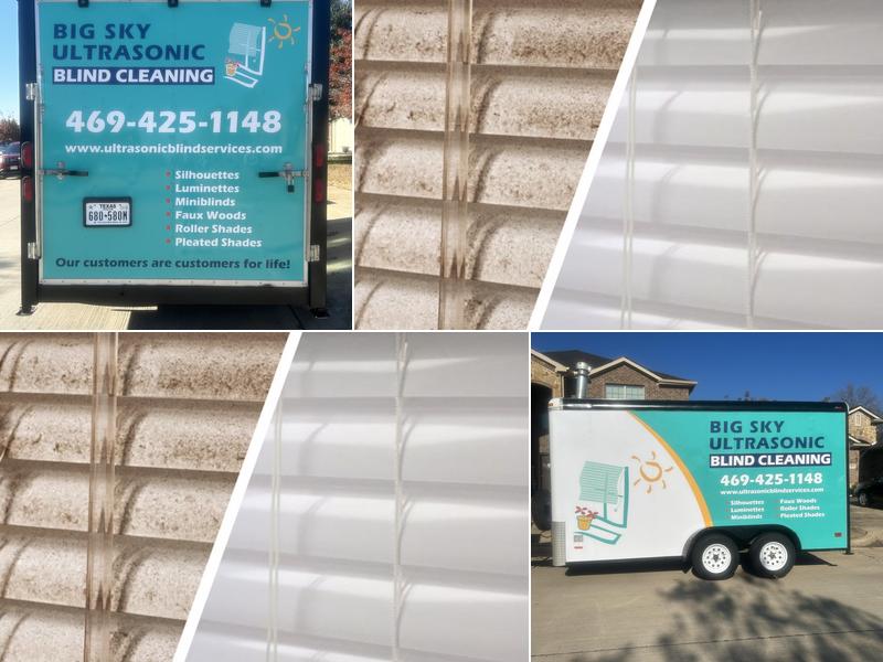 Big Sky Ultrasonic Blind Cleaning