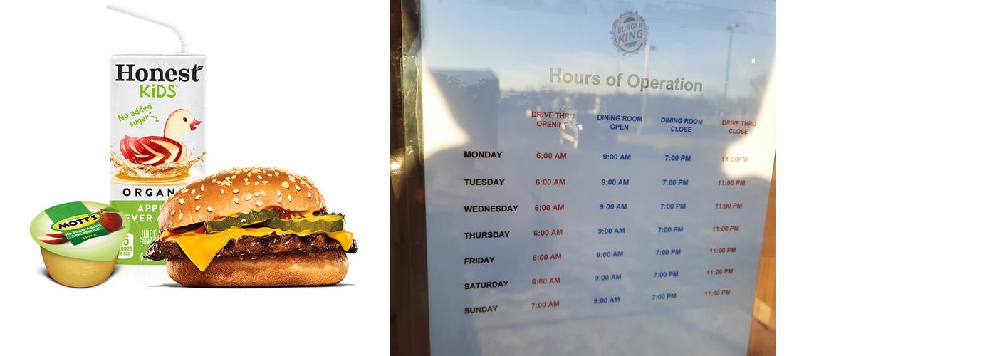 Burger King Menu