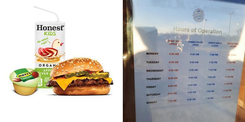 Burger King Menu
