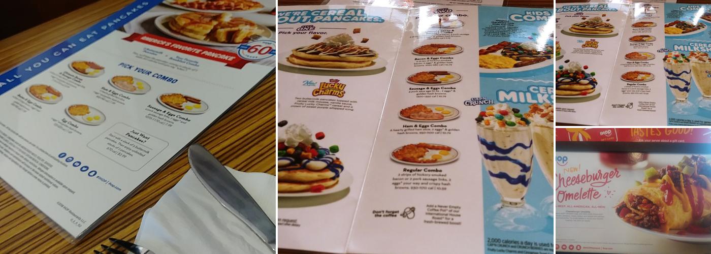 IHOP Menu