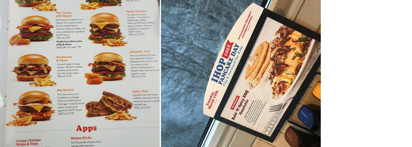 IHOP Menu