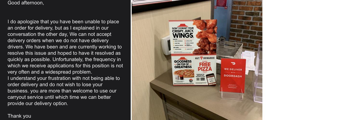Pizza Hut Menu