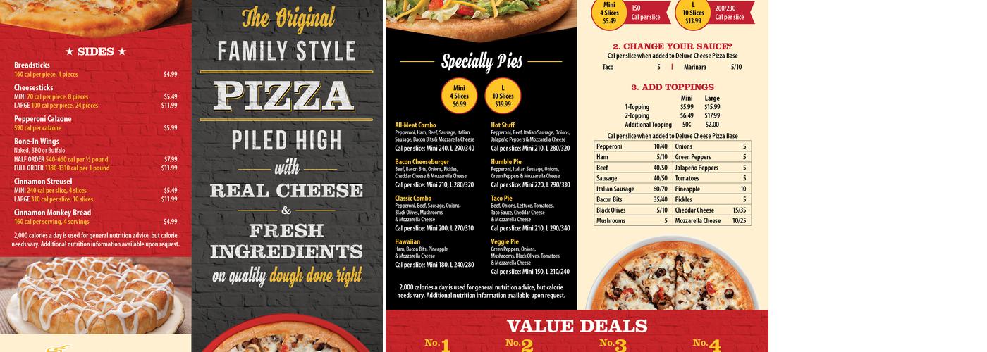 Godfather's Pizza Express Menu