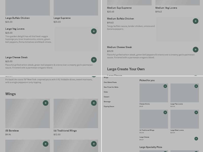 Pizza Hut Menu