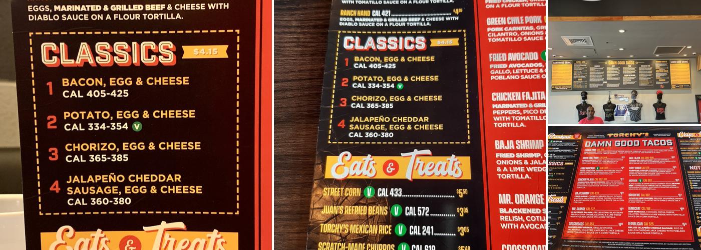 Torchy's Tacos Menu
