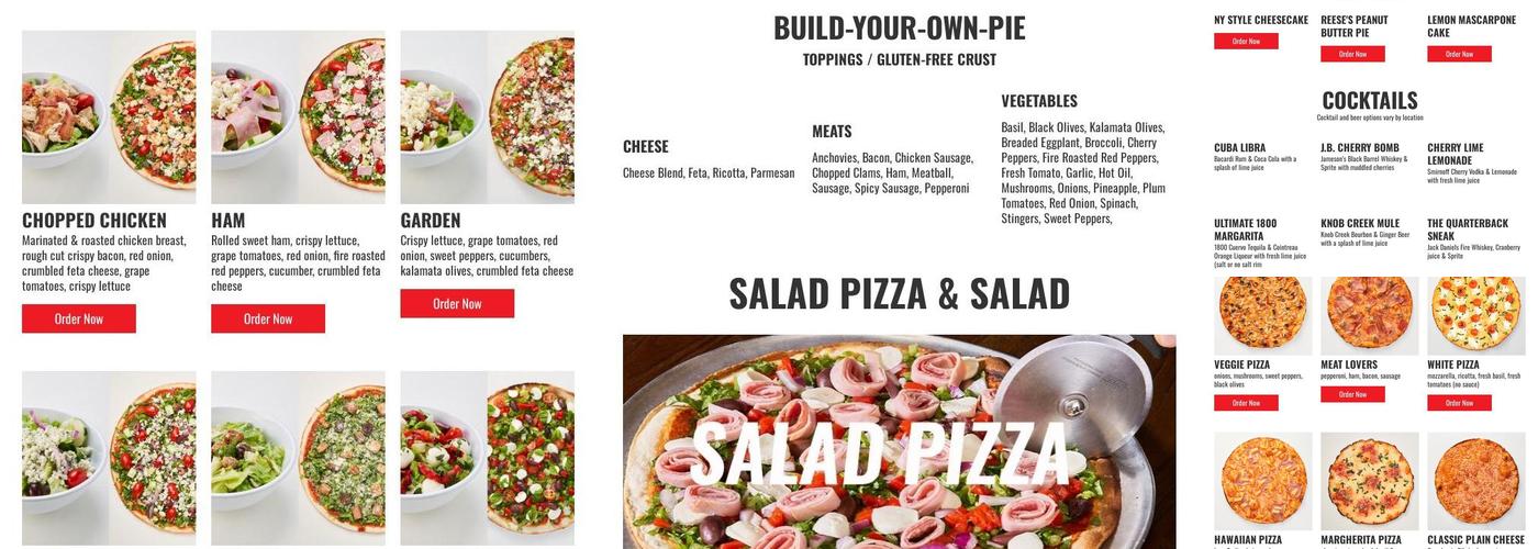 Riko's Pizza Menu