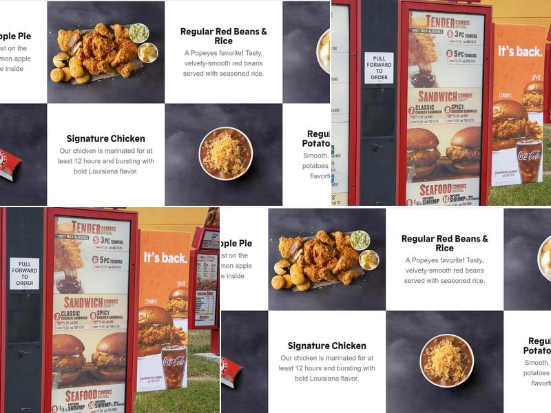 Popeyes Louisiana Kitchen Menu