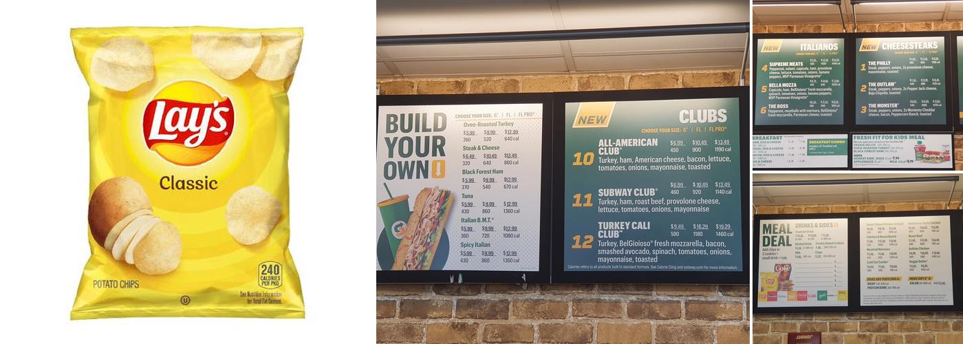Subway Menu