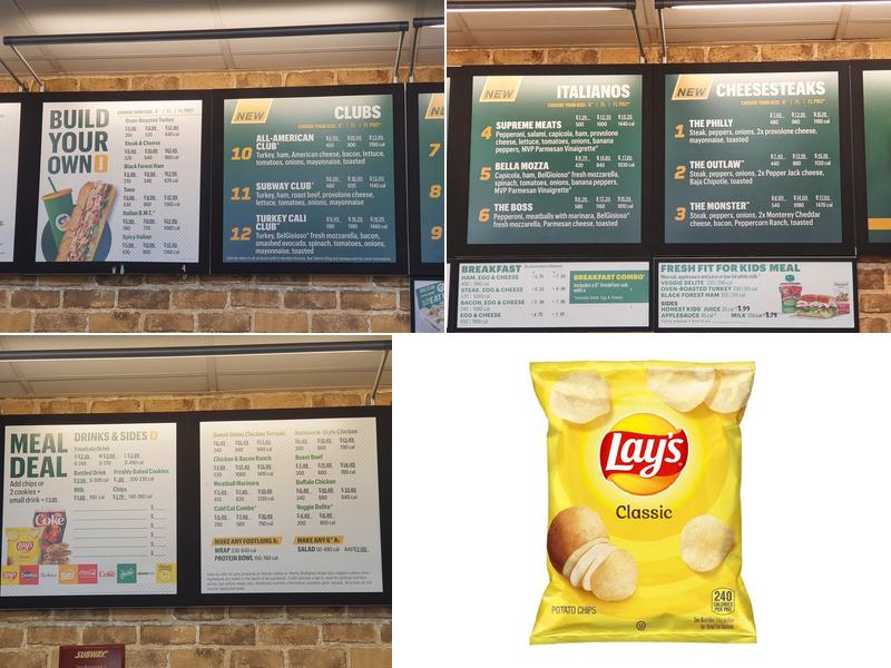 Subway Menu