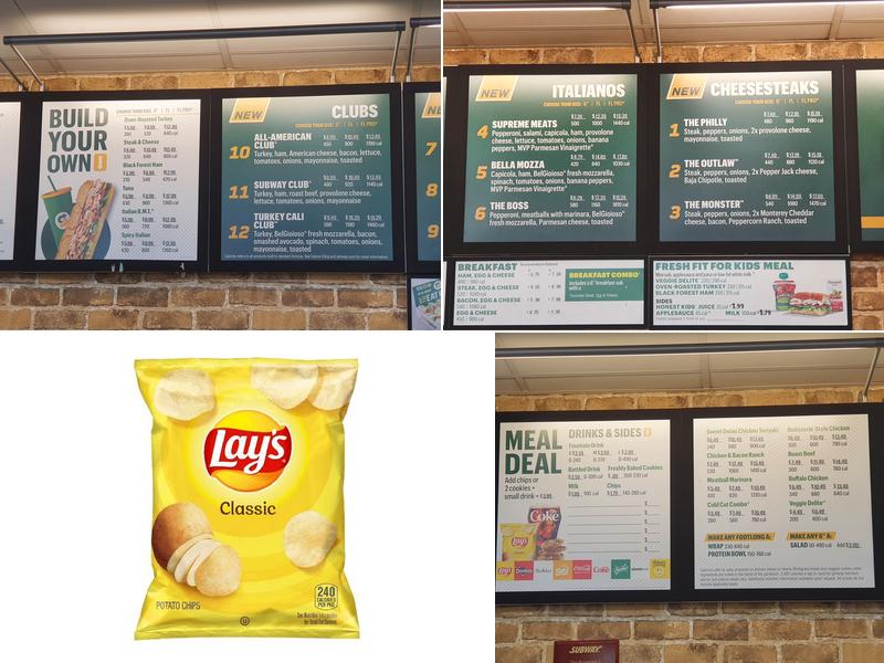 Subway Menu