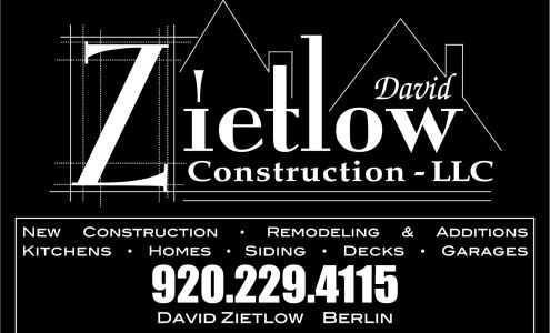 David Zietlow Construction Llc W1162 County Rd X, Berlin Wisconsin 54923